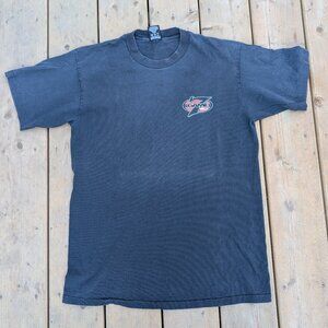 Vintage Y2K No Fear T-Shirt Men's L Black Game7 Graphic Pullover Retro Crew Neck
